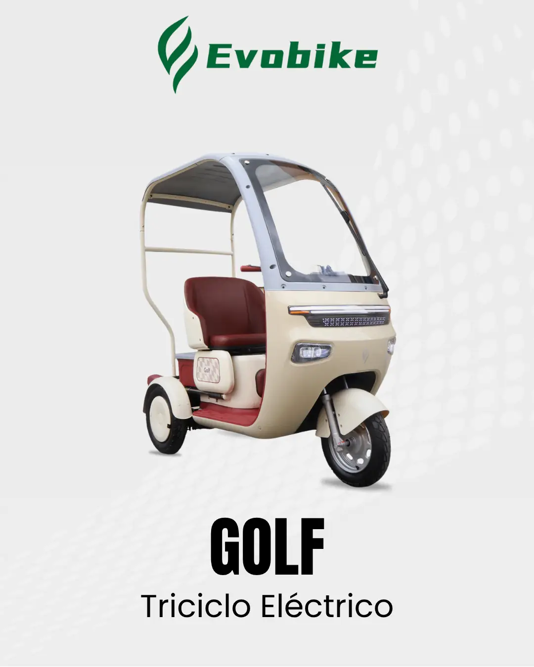 Triciclo Eléctrico Golf Evobike