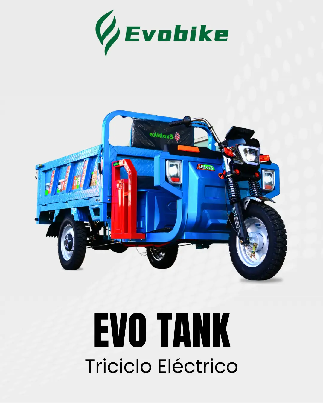 Triciclo Eléctrico De Carga Evo Tank 160 Evobike