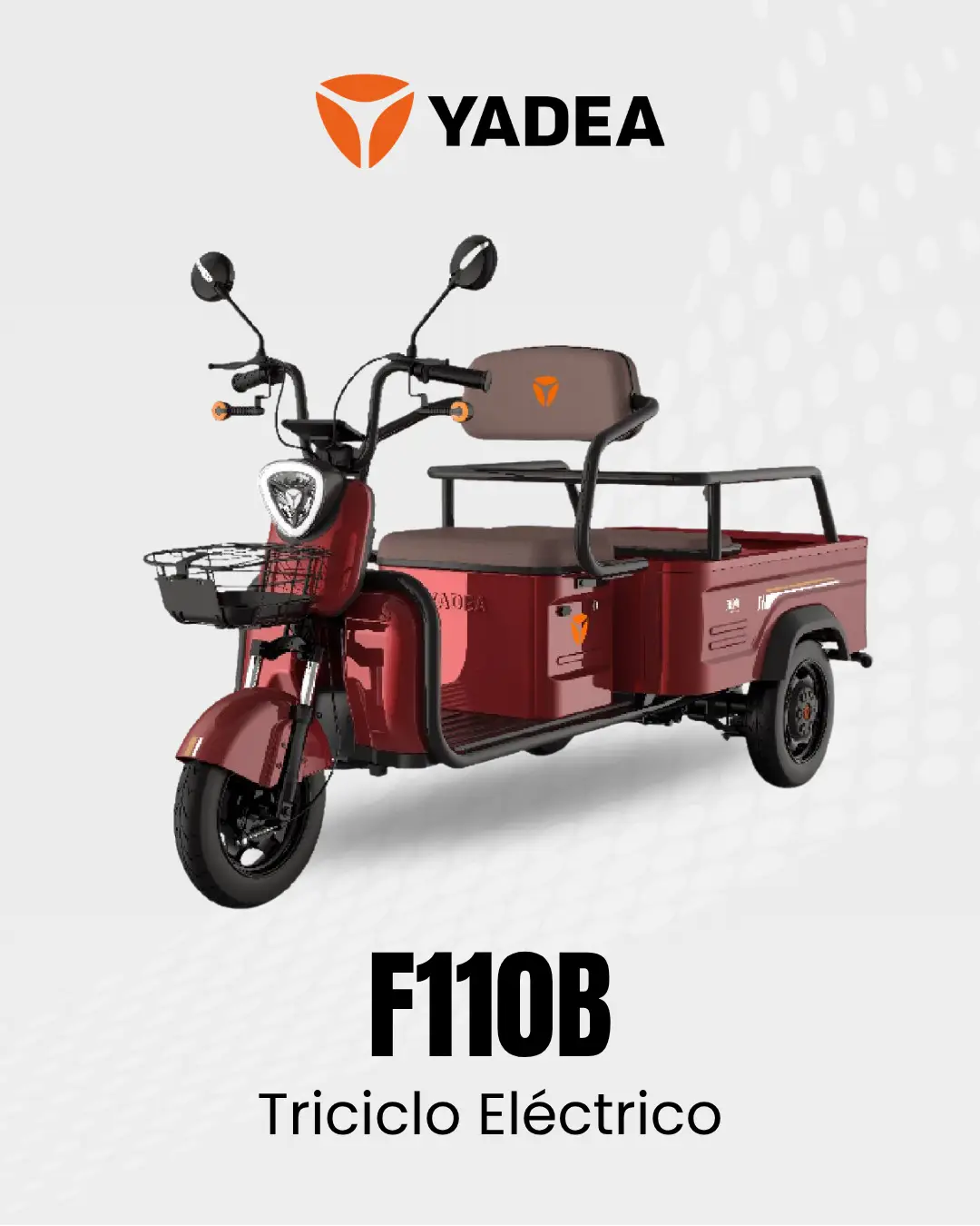 Triciclo Eléctrico F110B Yadea